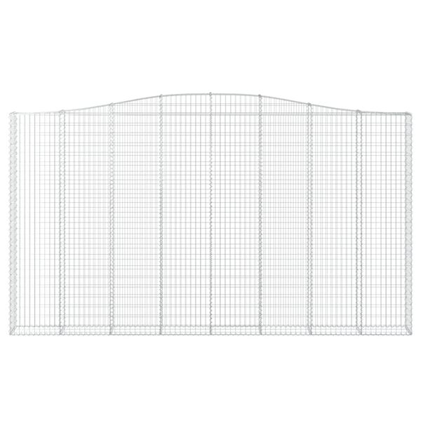 vidaXL Obokane gabion ko&scaron;are 3 kosa 400x30x220/240 cm pocinkano železo