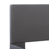 vidaXL Posteljni okvir LED sivo umetno usnje 160x200 cm