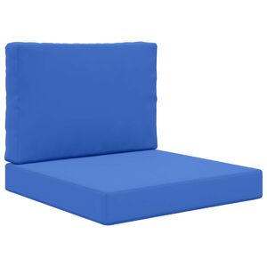 vidaXL Zunanja blazina za kavč 2 pcs Kraljevo modra Poliester