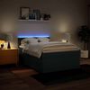 vidaXL Box spring postelja z vzmetnico modra 140x190 cm blago