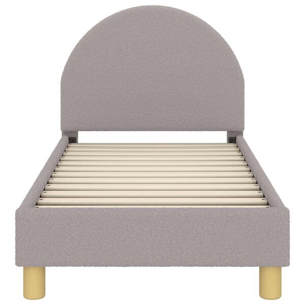 vidaXL Posteljica za malčke z vzglavjem Svetlo siva 70 x 140 cm