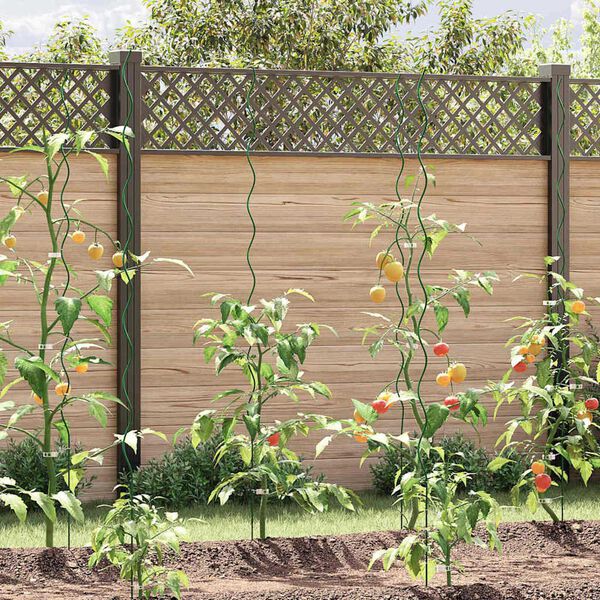 vidaXL Podpora za rastline 50 pcs Zelena 110 x 0.6 x 0.6 cm Jeklo