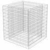 vidaXL Visoka greda gabion pocinkano jeklo 90x90x100 cm