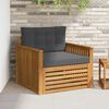 vidaXL Zunanja garnitura za sedenje Masivno akacijevo les in poliester