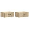 vidaXL Stenski nočni omarici 2 kos Sonoma hrast 49 x 34,5 x 20 cm