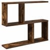 vidaXL Stenska polica Dimljen hrast 60 x 12 x 50,5 cm Inženirski les