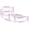 vidaXL Posteljni okvir brez vzmetnice Viana siv 90x190 cm umetno usnje