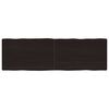 vidaXL Mizna plo&scaron;ča te. rjava 160x50x(2-6)cm obdelana trdna hrastovina