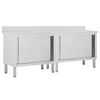 vidaXL Delovne mize z drsnimi vrati 2 kosa 200x50x(95-97) cm