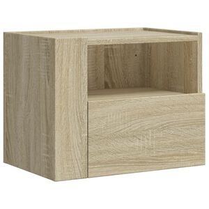 vidaXL Stenska nočna omarica sonoma hrast 45x30x35 cm