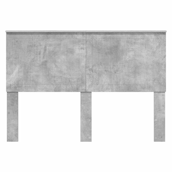 vidaXL Vzglavje z vzglavjem Betonsko siva 140 cm Konstruiran les