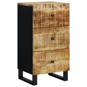 vidaXL Komoda s 3 predali 40x33,5x75 cm trden mangov les
