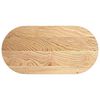 vidaXL Mizna plo&scaron;ča 100x50x2 cm trdna hrastovina ovalna