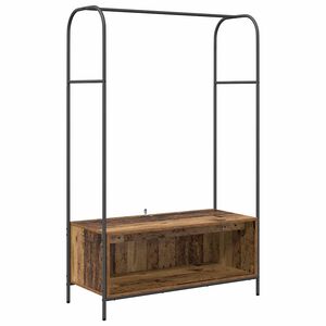 vidaXL Stojalo za oblačila Rjav hrast 100 x 44 x 160 cm Inženirski les