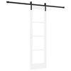 vidaXL Drsna vrata ORKDAL Bela 61 x 198,5 cm Trden borov les in steklo