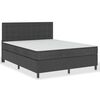 vidaXL Boxspring postelja temno siva iz blaga 180x200 cm