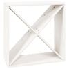 vidaXL Stojalo za vino belo 62x25x62 cm trdna borovina