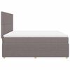 vidaXL Box spring postelja z vzmetnico taupe 180x200 cm blago