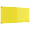 vidaXL Za&scaron;čita za kuhinjo Rumena 110 x 50 x 0,6 cm kaljeno steklo