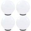 vidaXL LED okrogle svetilke 4 kosi krogle 40 cm PMMA