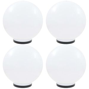vidaXL LED okrogle svetilke 4 kosi krogle 40 cm PMMA