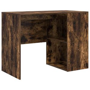 vidaXL Miza Dimljeni oreh Inženirski les 102 x 50 x 75 cm