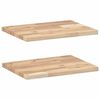 vidaXL Viseče police 2 kosa 40x30x2 cm neobdelan masiven les akacije