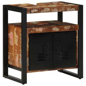vidaXL Kopalni&scaron;ka omara za umivalnik 55x35x60 cm Masivni les obnovljen