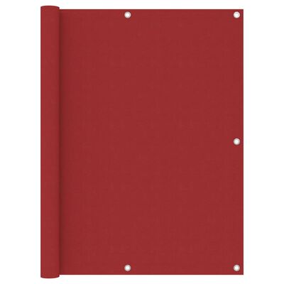 vidaXL Balkonsko platno rdeče 120x400 cm oksford blago