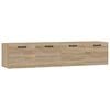 vidaXL Stenska omarica 2 kosa sonoma hrast 60x36,5x35 cm inžen. les