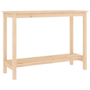 vidaXL Konzolna mizica 110x40x80 cm trdna borovina