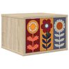vidaXL Stenska nočna omarica ESSEN Sonoma hrast 36 x 33 x 25 cm