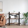 vidaXL Knjižna polica Dimljeni oreh 100 x 33,5 x 102 cm