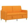 vidaXL Sofa s shrambo Temno rumena 152 x 78 x 87 cm Poliester
