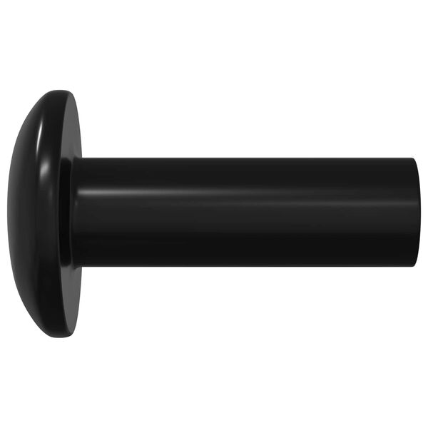 vidaXL Matico z rokavom 12 pcs Črna M4 x 14,5 mm Kovina