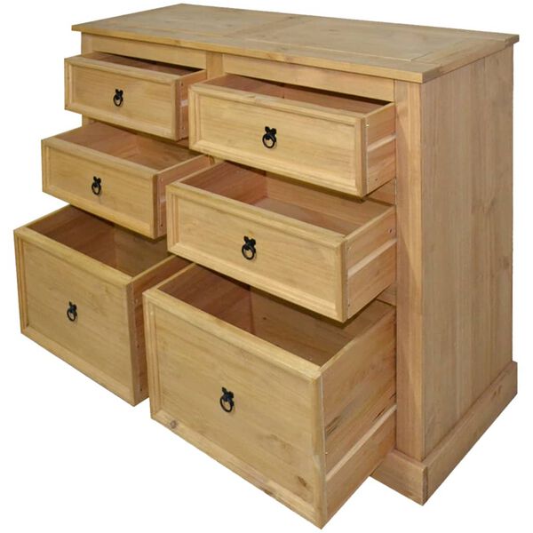 vidaXL Komoda mehi&scaron;ka borovina Corona Range 110x43x81 cm