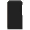 vidaXL Komoda z LED lučkami črna 60x37x67 cm