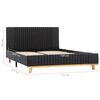 vidaXL Posteljni okvir temno sivo blago 120x200 cm