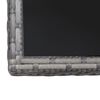 vidaXL Vrtna miza siva 80x80x74 cm poli ratan