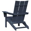 vidaXL Zložljiva Adirondack stol Mornarsko modra 74.5 x 80.5 x 90cm