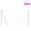 vidaXL Steber ograje. srebrna 25 x 1,2 m (36 mm mreža) Jeklo