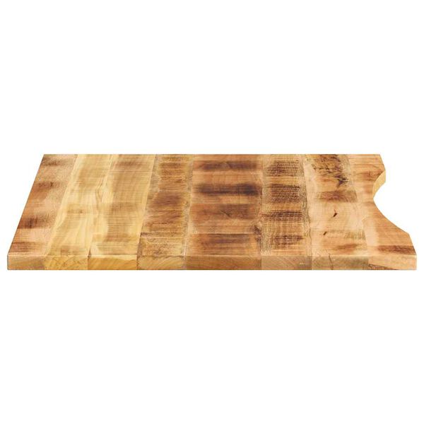 vidaXL Mizna plo&scaron;ča ukrivljena 110x80x2,5 cm trden mangov les