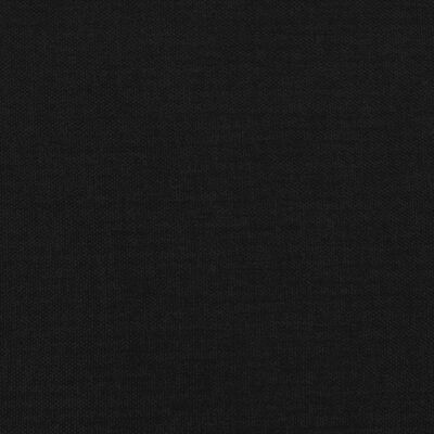 vidaXL LED posteljno vzglavje črno 180x7x118/128 cm blago