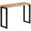 vidaXL Konzolna mizica 110x35x76 cm trden neobdelan mangov les