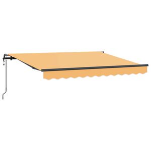 vidaXL Vlečna tenda Pe&scaron;čena 600 &times; 350 cm Tkanina in aluminij