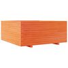 vidaXL Vrtno cvetlično korito vo&scaron;čeno 110x110x49,5 cm trdna borovina
