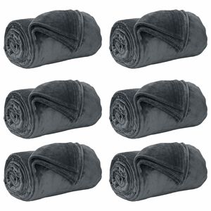vidaXL Obloge 6 kos Temno siva 240 x 270 cm 10.11 kg Flis