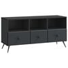 vidaXL TV omarica s predalom Črna 102 x 34,5 x 50 cm Inženirski les