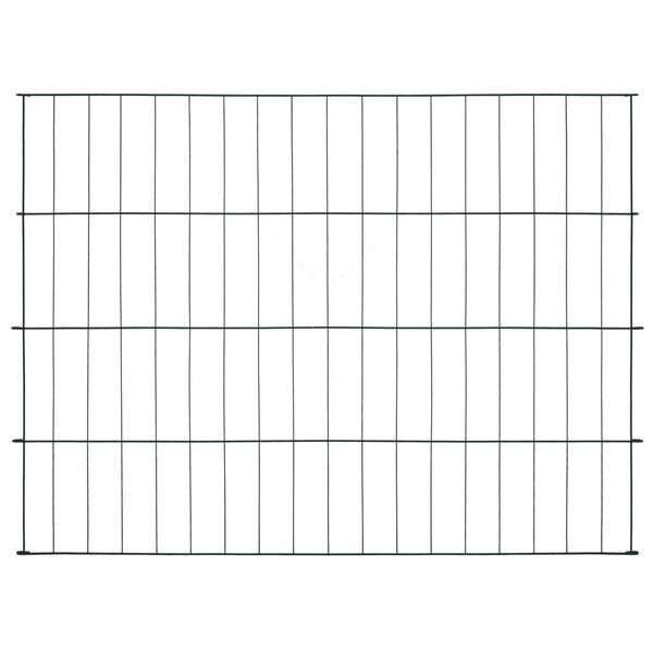 vidaXL Komplet vrtne ograje 115x79 cm zelen