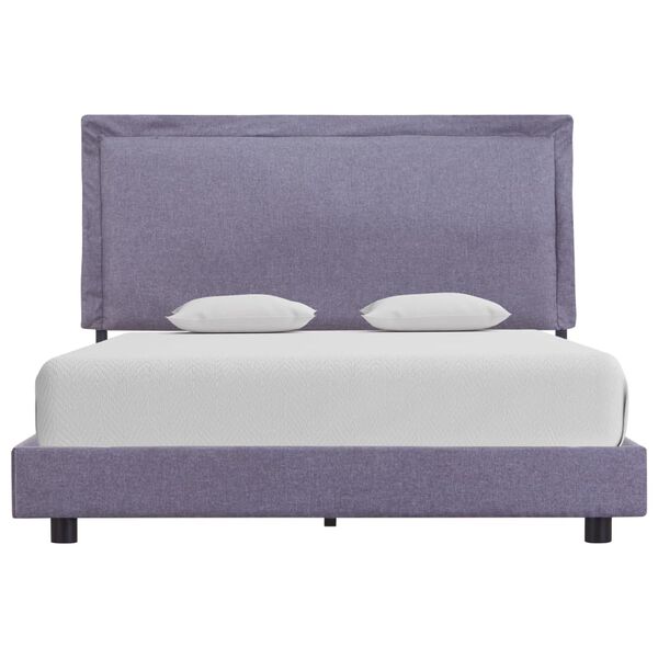 vidaXL Posteljni okvir svetlo sivo blago 140x200 cm